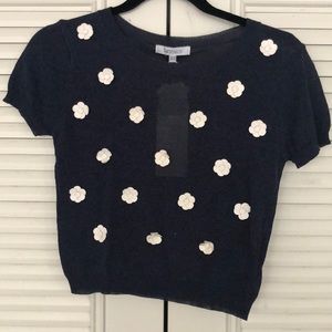 NWT - Bohemian floral crop top